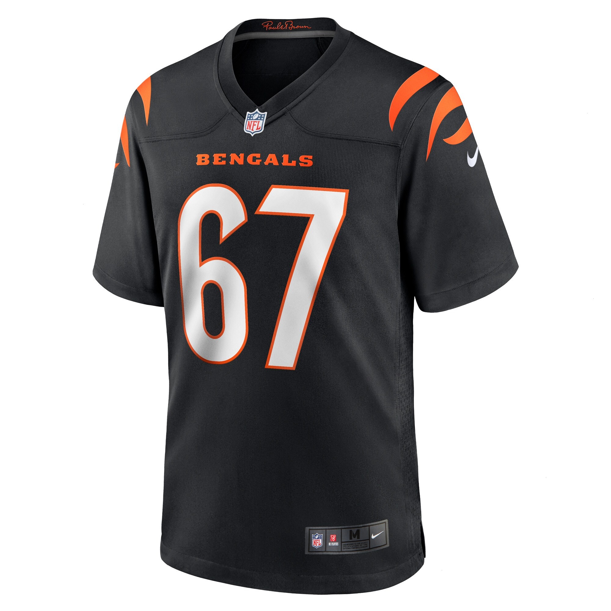 Cordell Volson Cincinnati Bengals Nike Game Player Jersey - Black
