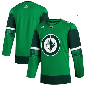  Winnipeg Jets adidas 2023 St. Patrick's Day Primegreen Authentic Jersey - Kelly Green